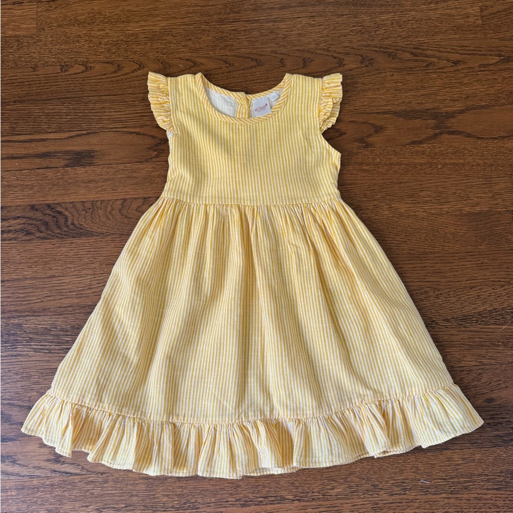 Yo Baby Yellow Striped Dress
